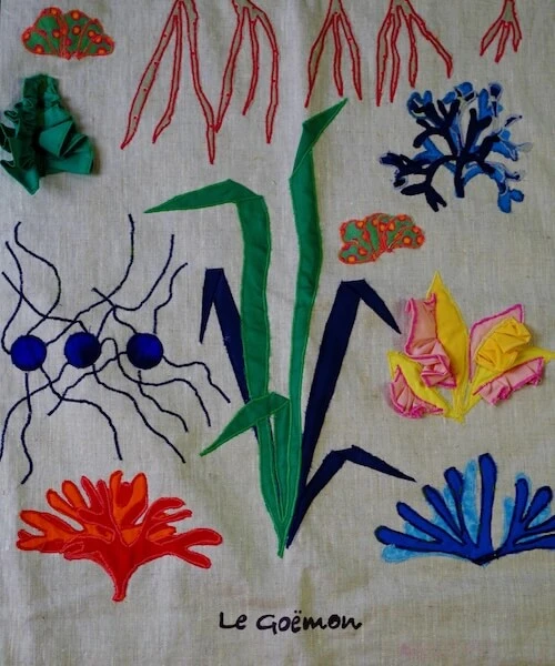 Le goémon, panneau textile du Bel Espoir