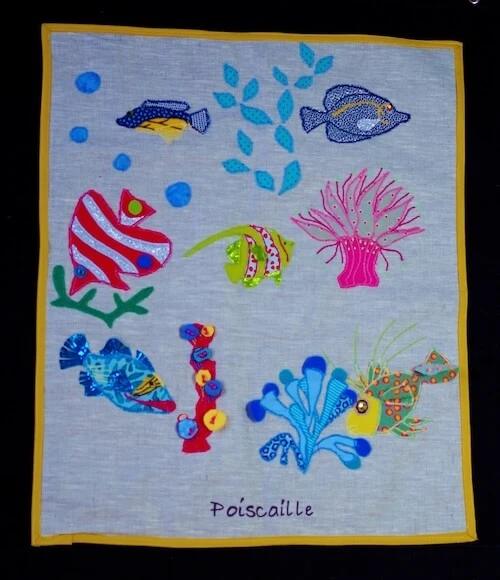 Poiscaille, panneau textile du Bel Espoir